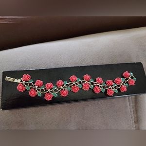 Pink Rose Bracelet